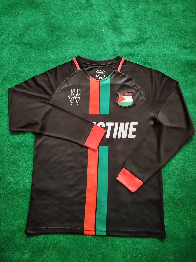 AAA Quality Palestine 23/24 Black Training Long Jersey